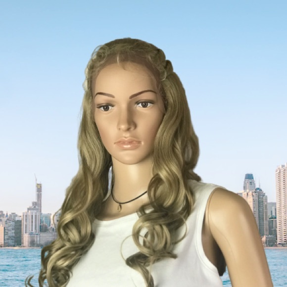 Vanessa human hair blend lace front wig